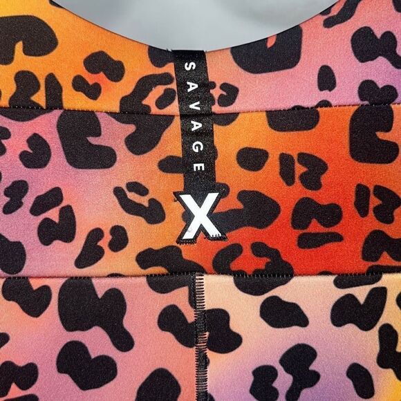 Savage x Fenty Rhianna Hotline rainbow leopard jumpsuit sz xsm - Picture 7 of 11